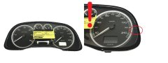 Tacho Kombiinstrument Peugeot 307 9636708880 C 03 49342