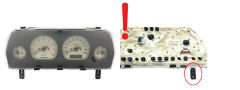 Tacho Kombiinstrument Rover 25 RG/22991 AR0054204 UK-NSI 55165