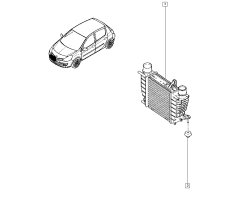 Laderluftkühler Original Renault Clio III Modus 8200471888
