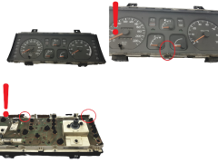Tacho Kombiinstrument Renault Clio 1 7700809036 B 54806