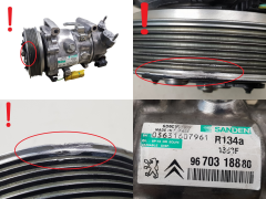 Klimakompressor 9670318880 Sanden SD6C12 1363F Citroen Peugeot 78 Klimakompressor 9670318880 Sanden SD6C12 1363F Citroen Peugeot 78