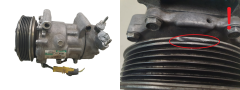 Klimakompressor 9655191680 Sanden SD6V12 Model 1450 Citroen Peugeot 1006