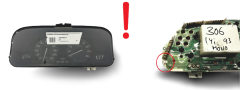 Tacho Kombiinstrument Peugeot 306 9610192480 09033509902 54763