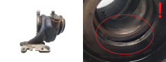 Auspuff-Krümmer Abgaskrümmer Turbo 144102778R 16311019070 1.0 TCE Renault