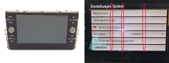 Radio-Display Volkswagen 5G6919605B A2C15166300 VDO Pixels Radio-Display Volkswagen 5G6919605B A2C15166300 VDO Pixels