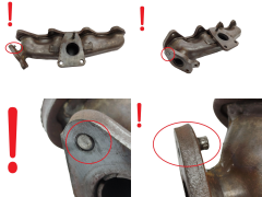 Auspuff-Krümmer 8200460501 8200869194 2.0 dCi Renault Opel Nissan 1176