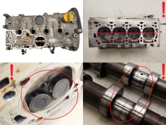 Zylinderkopf Renault 7700600552F 7700600530 1.4 1.6 16v K4M K4J 3