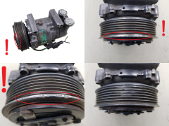 Klimakompressor 6453CN Sanden SD6V12 1412F Citroen Peugeot Klimakompressor 6453CN Sanden SD6V12 1412F Citroen Peugeot