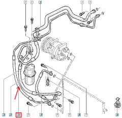Klimaleitung Klimaschlauch Druckleitung Neues Original 8200895919 Renault