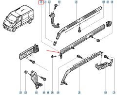 Führungsschiene Für Schiebetür Original 7639000Q0E 8200841769 Renault Nissan