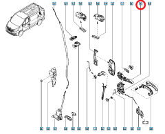 Türgriff Hinten 806070113R 806076608R Renault Trafic 3