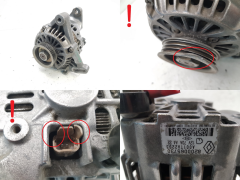 Lichtmaschine Generator 8200065730 A001TA2293 1,2 16V Renault Clio 2 Kangoo Lichtmaschine Generator 8200065730 A001TA2293 1,2 16V Renault Clio 2 Kangoo