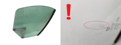 Scheibe Für Karosserie Rechts Hinten 9204J0 Peugeot 206 CC AS2