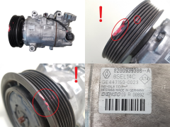 Kompressor Klimaanlage Klimakompressor 8200939386 6SEL14C Denso 1.5 dci 1.6 Ren