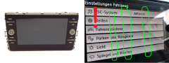 Radio-Display Volkswagen 5G6919605B A2C15166300 Pixele Radio-Display Volkswagen 5G6919605B A2C15166300 Pixele