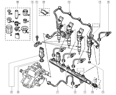 Halteplatte Injektor  Düsenhalter Original Renault Nissan 1.9 dCI 8200640863