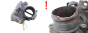 Drosselklappe Citroen Peugeot Ford 9806625280 A2C85766300 2.0 HDI