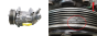 Kompressor Klimaanlage 6453QE 9655191580 Sanden SD6V12 1449 Citroen Peugeot