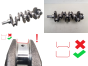 Kurbelwelle  0501K7 0501N8 2,0 hdi RHM 807 C8 Peugeot Citroen Evasion 806 
