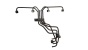 Kraftstoffleitungen 7701204575 2.5 D Renault Trafic 1