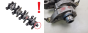 Kugelkopf Ventilnachstellung 090357 091433 1.1 8v Citroen C2 C3 Peugeot 206 207