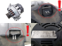 Lichtmaschine Generator 8200103744 SG7S013 75 A Valeo Renault Nissan