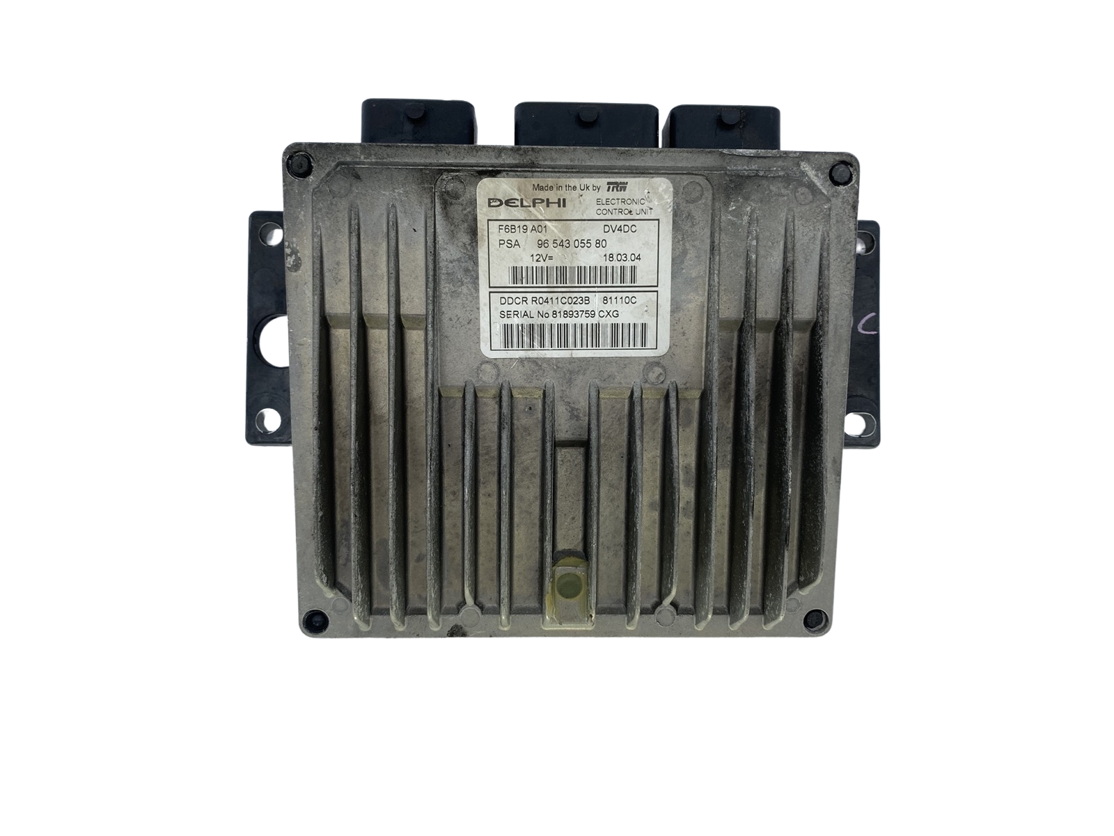 Steuergerät 9654305580 R0411C023B DV4DC PSA Delphi 53035 main product photo