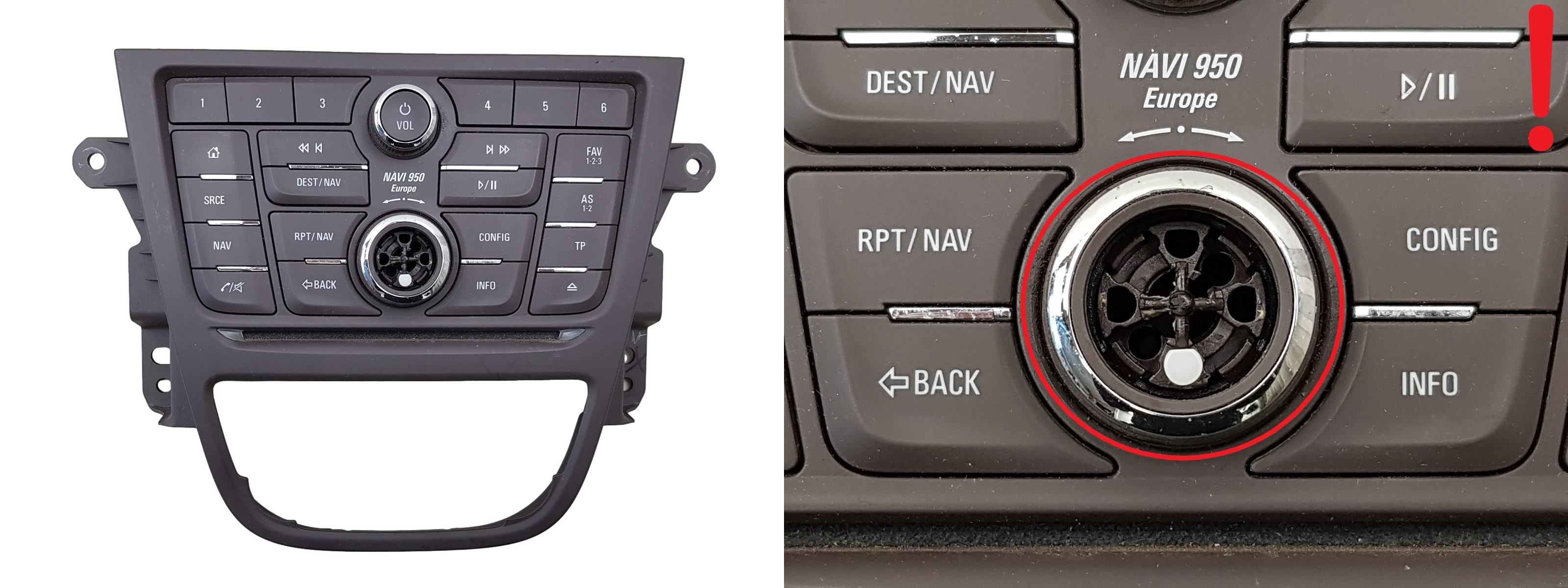Schalttafel Radio Opel Mokka 42356785 A2C9894820001 main product photo