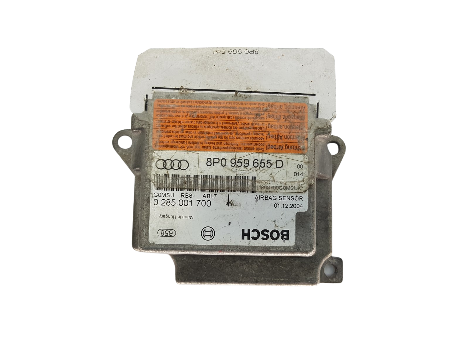 Steuergerät 8P0959655D 0285001700 Audi Bosch 20902 main product photo