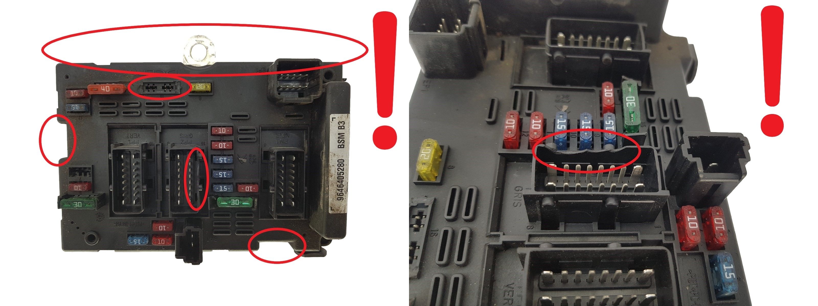 Steuergerät BSM B3 9646405280 PSA Delphi 1359 main product photo