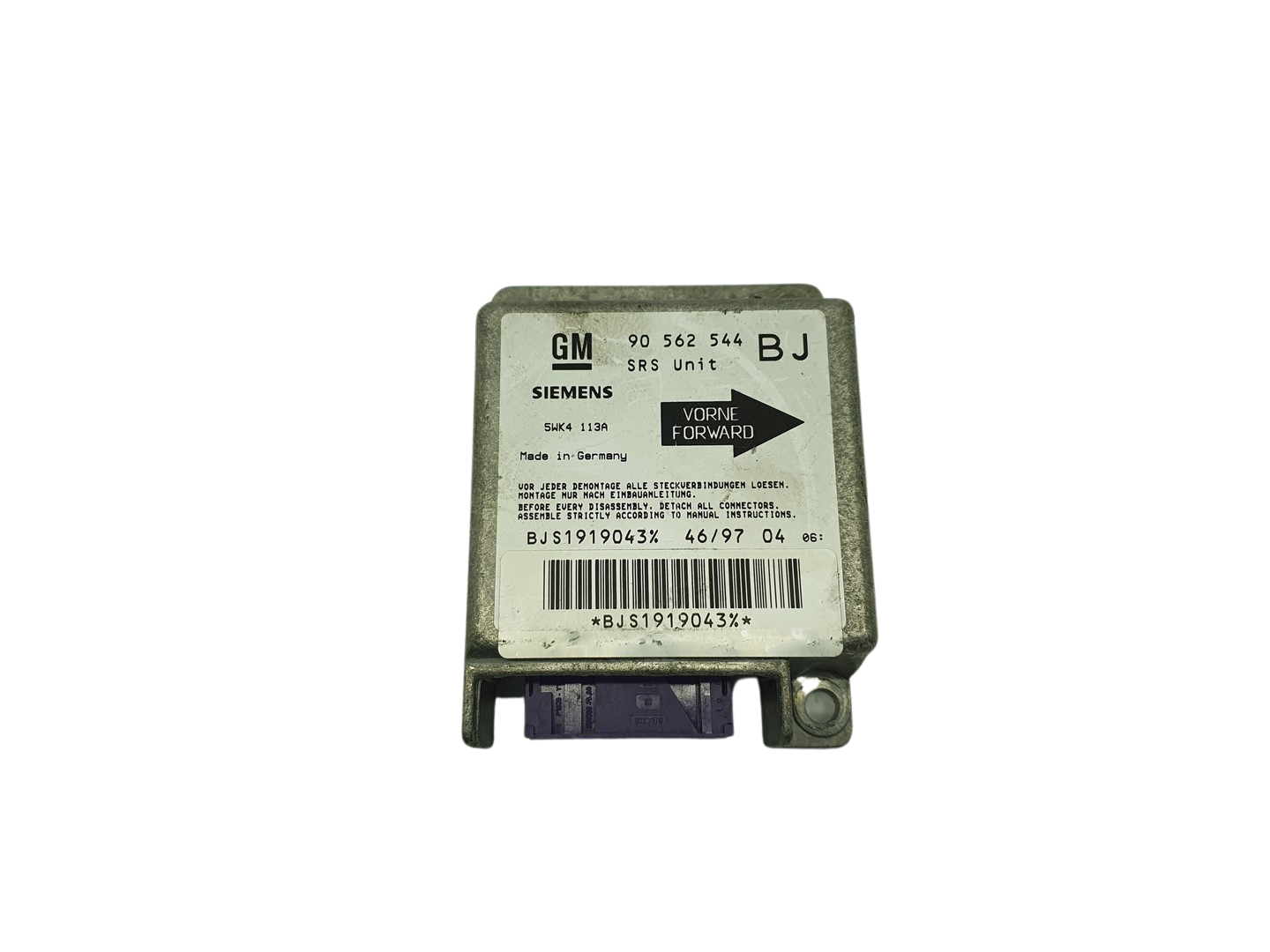 Steuergerät 90562544 BJ 5WK4113A Opel Siemens 69008 main product photo