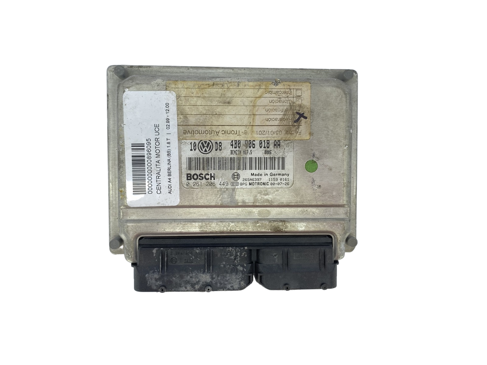 Steuergerät 4B0906018AA 0261206449 VW Bosch 60549 main product photo