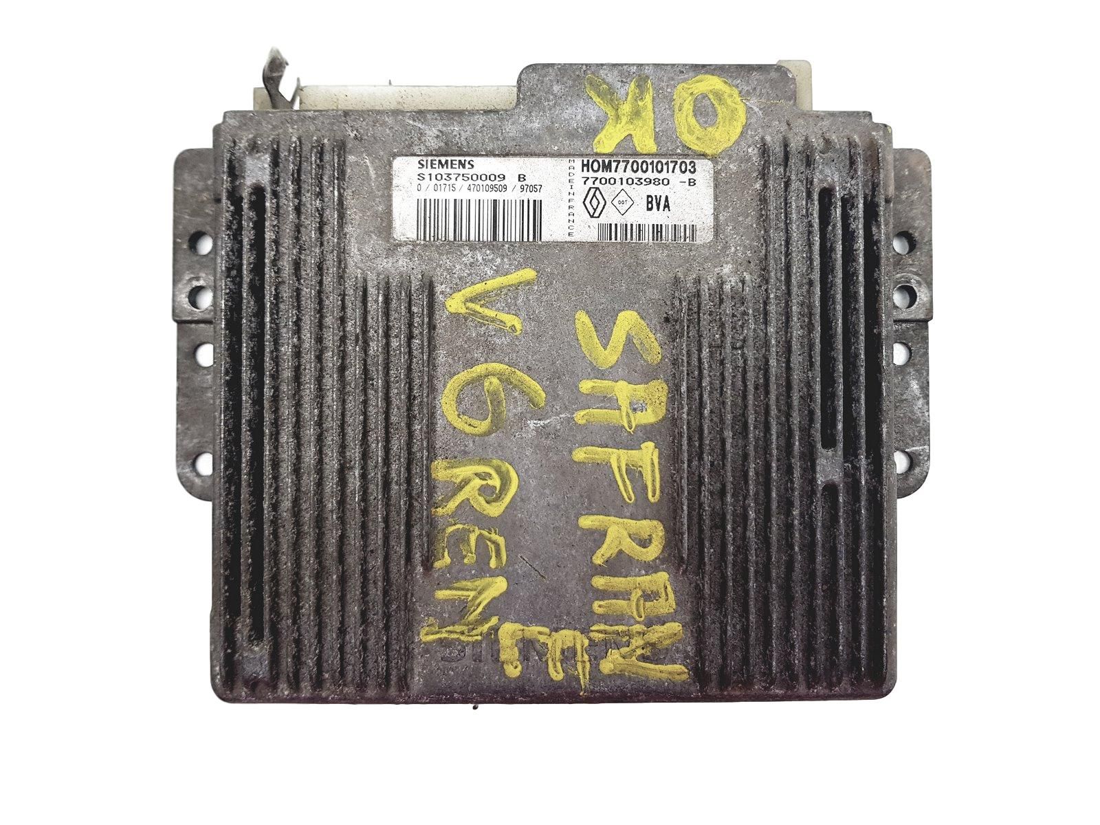 Steuergerät 7700101703 7700103980 S103750009B Renault Siemens main product photo