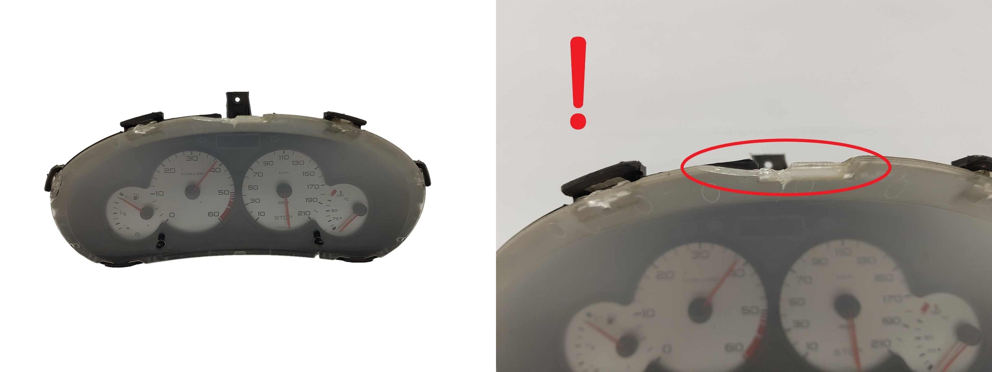 Tacho Kombiinstrument Peugeot 206 9648836580 000500803 3141 main product photo