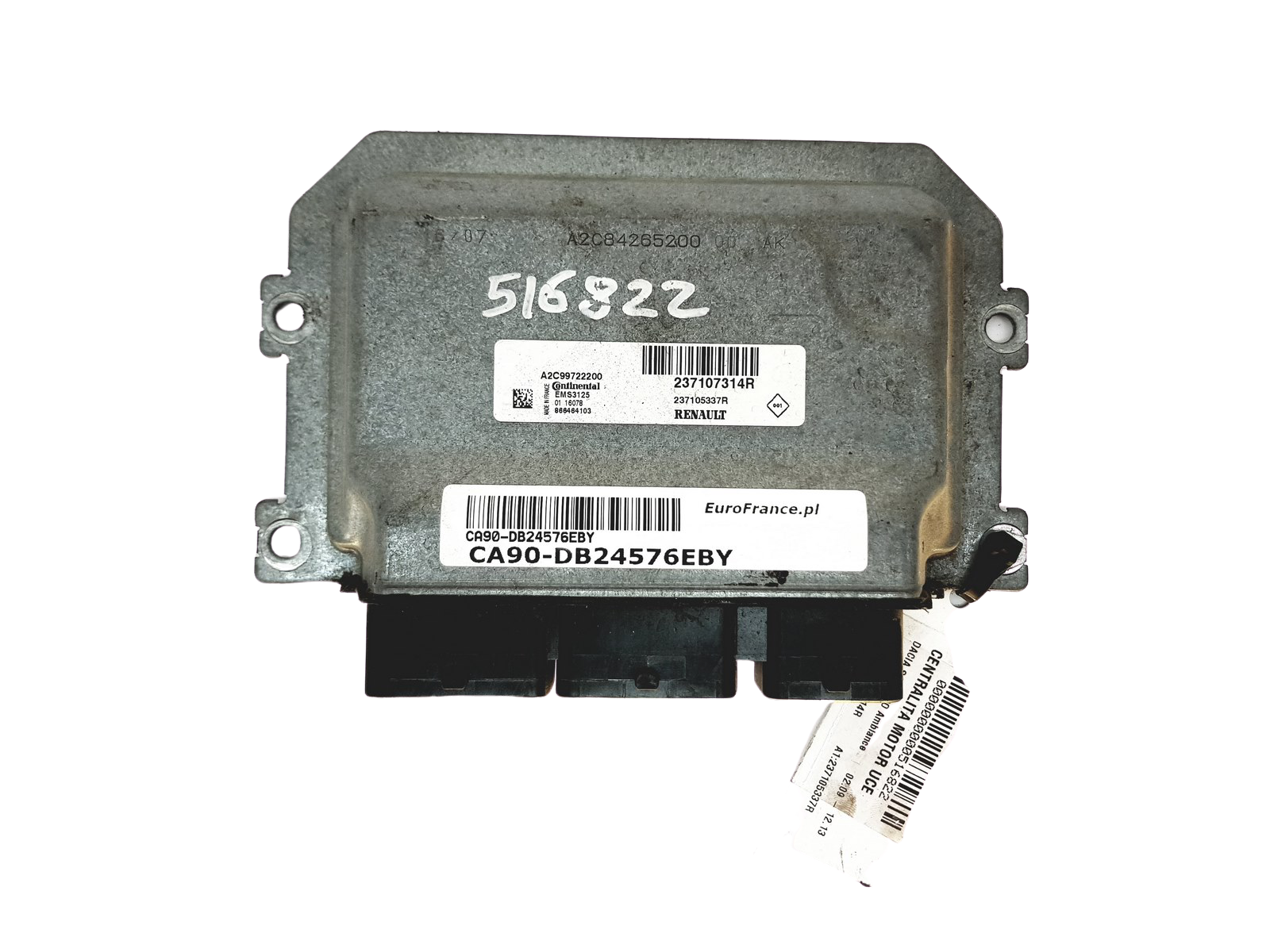 Steuergerät 237107314R A2C99722200 Renault Continental 24576 main product photo