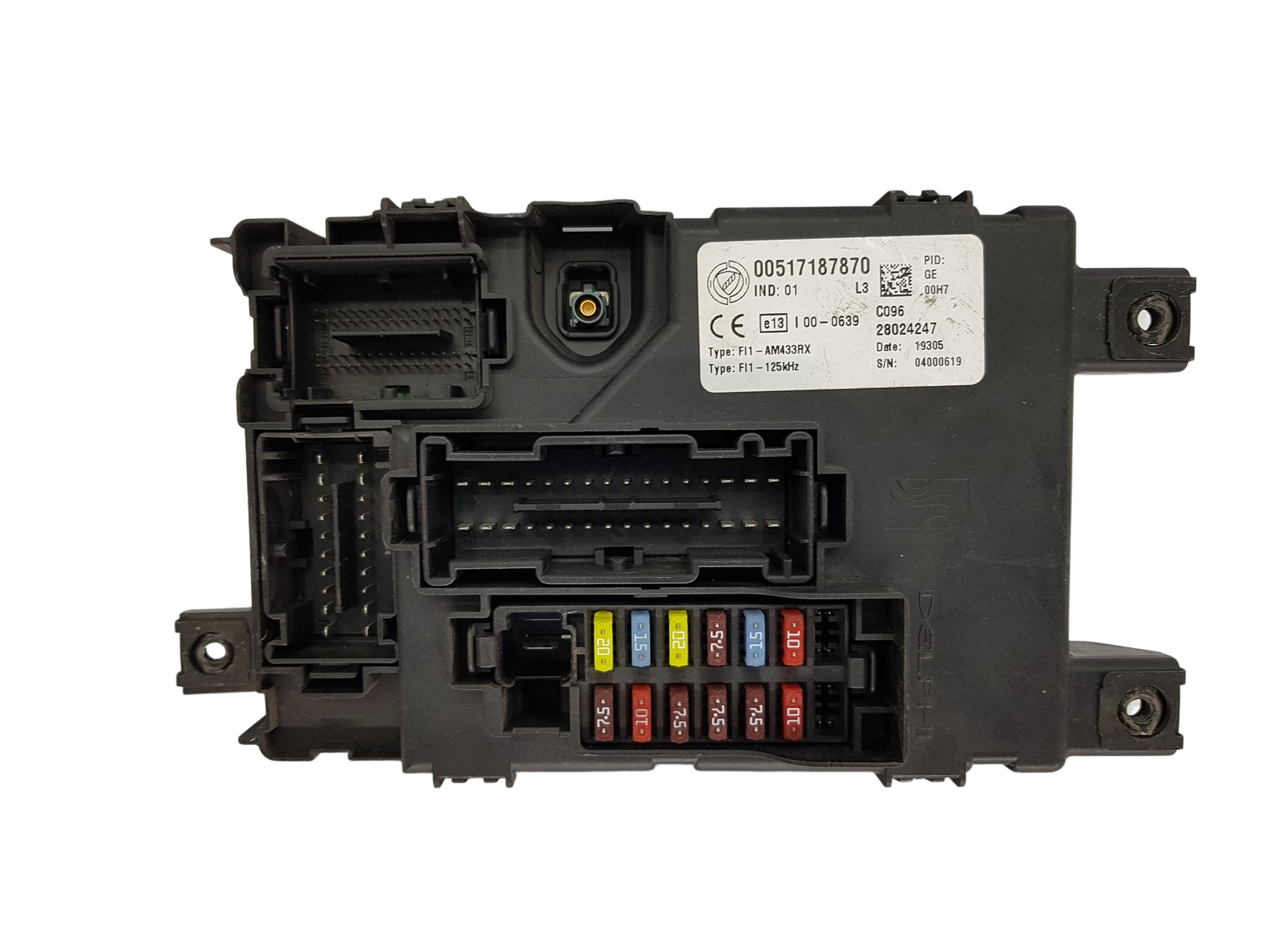 Sicherungskasten Relaiskasten Fiat 00517187870 28024247 Delphi main product photo