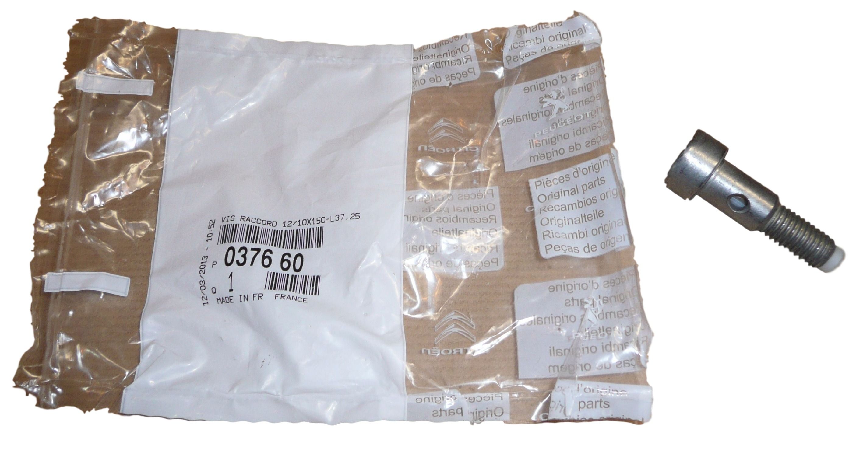 Śruba Złącza Turbiny DS3 C4 207 Pertner 037660 Citroen Peugeot Oryginał main product photo