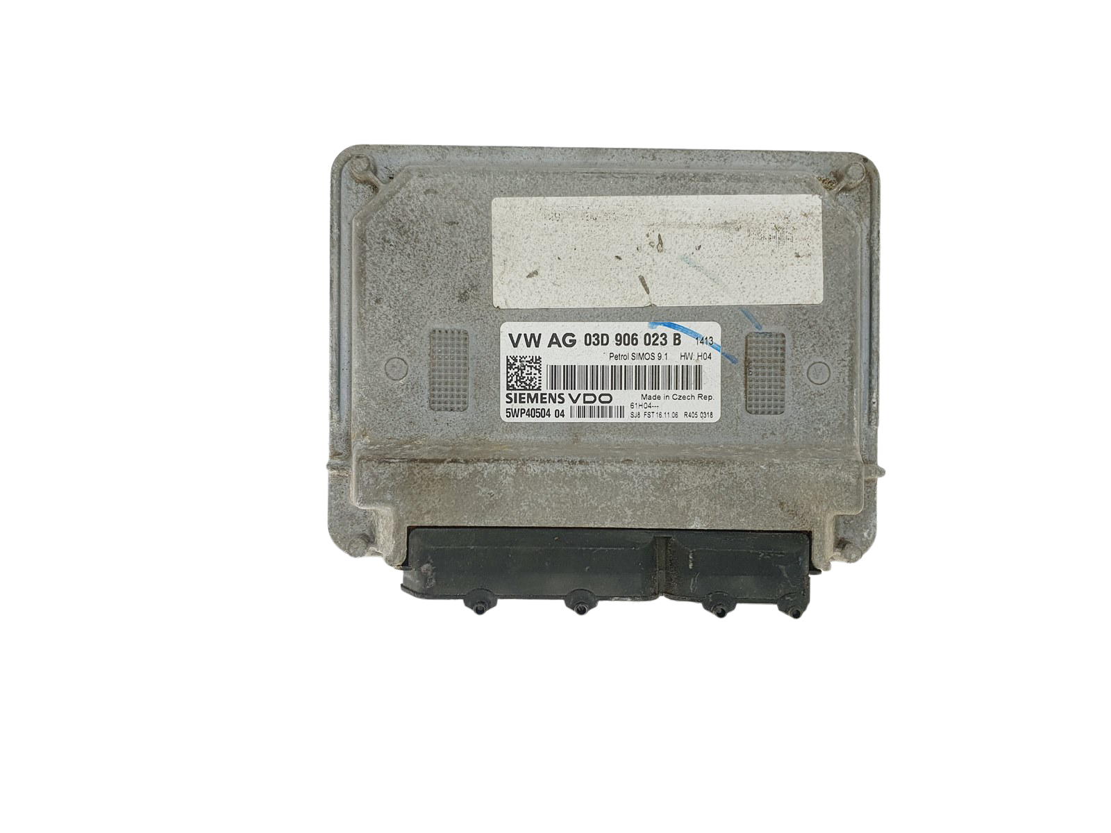 Steuergerät 03D906023B 5WP40504 04 VW Seat Siemens 46144 main product photo