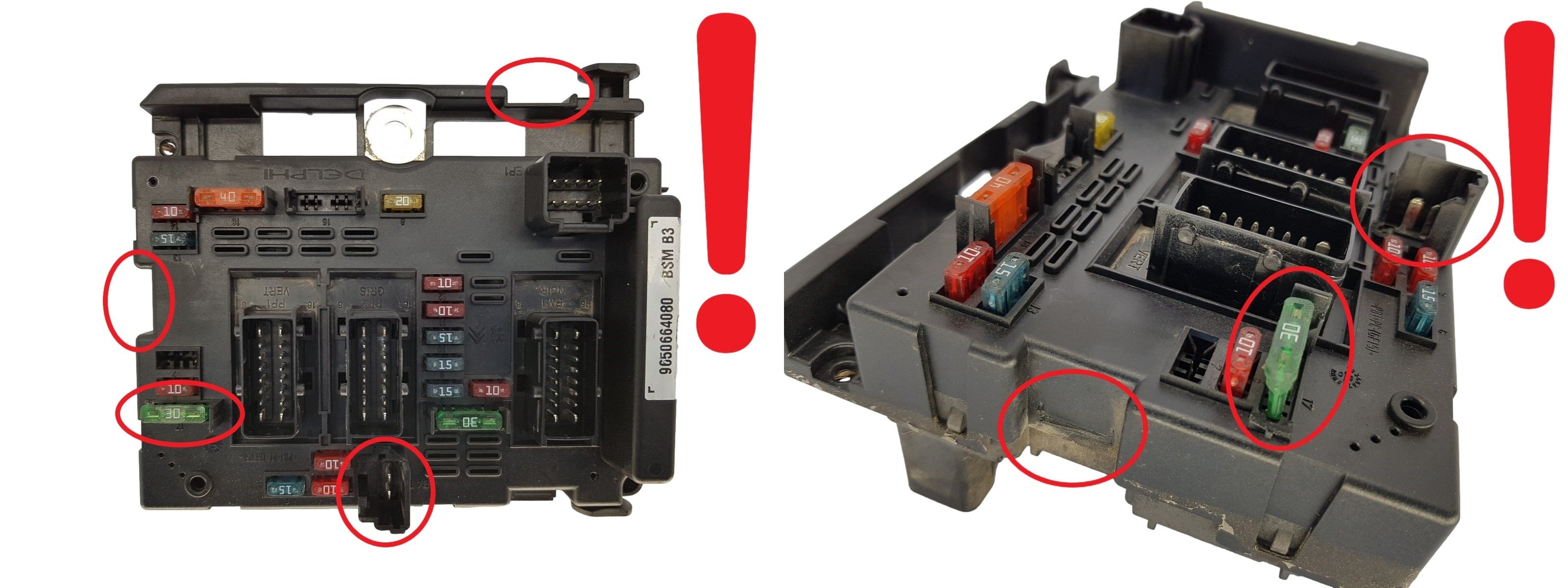 Steuergerät BSM B3 9650664080 PSA Delphi 1302 main product photo