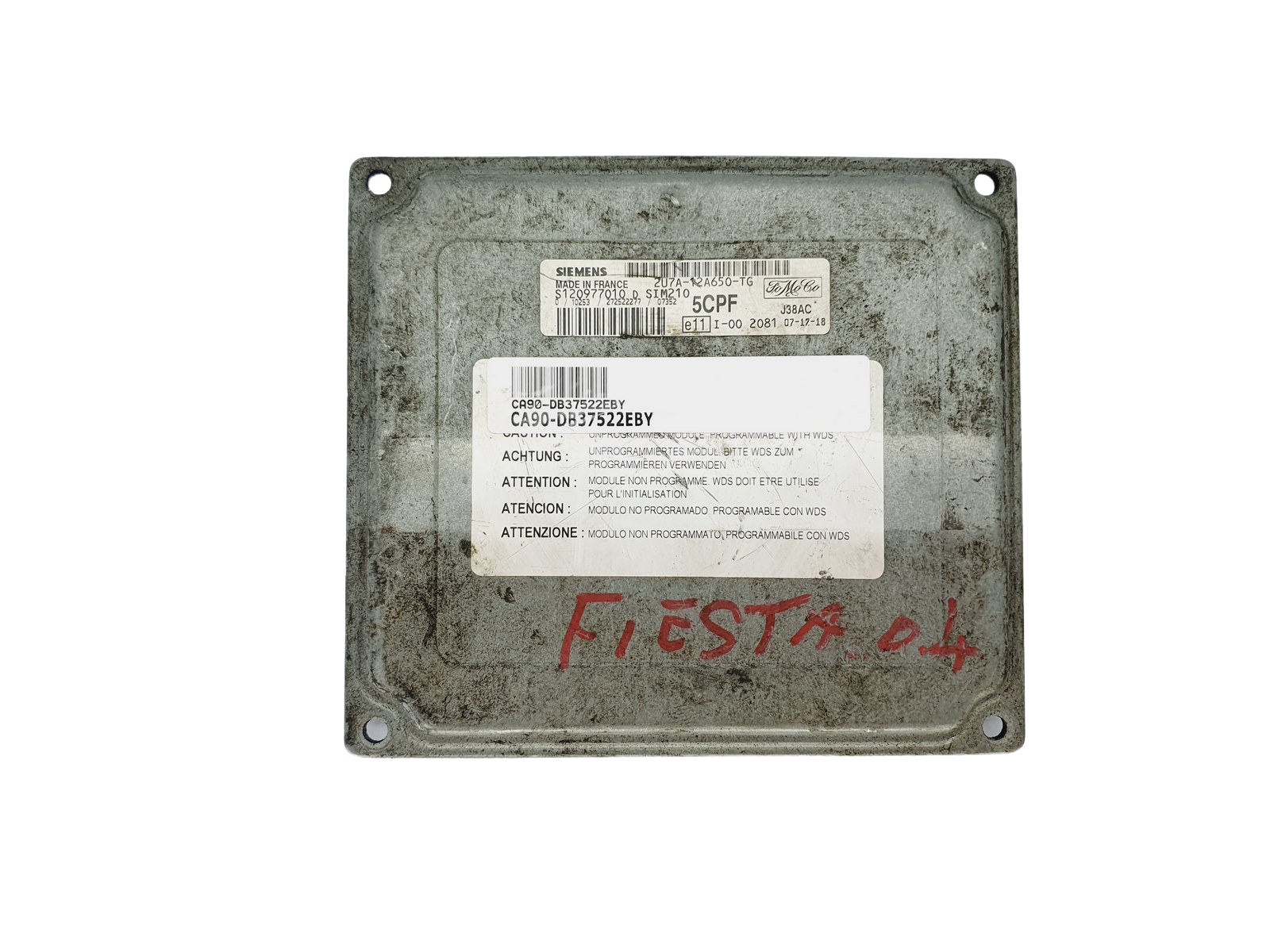 Steuergerät 2U7A-12A650-TG S120977010D Ford Siemens 37522 main product photo