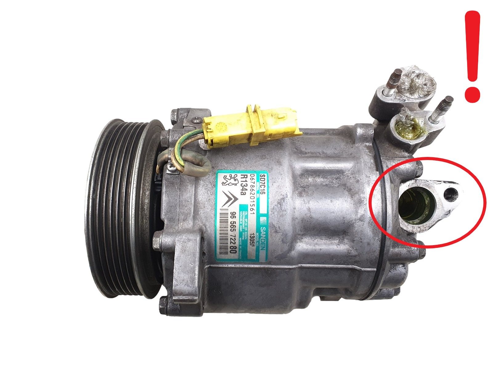 Klimakompressor 9656572280 SD7C16 Sanden 1305F Citroen C5 6453RS main product photo