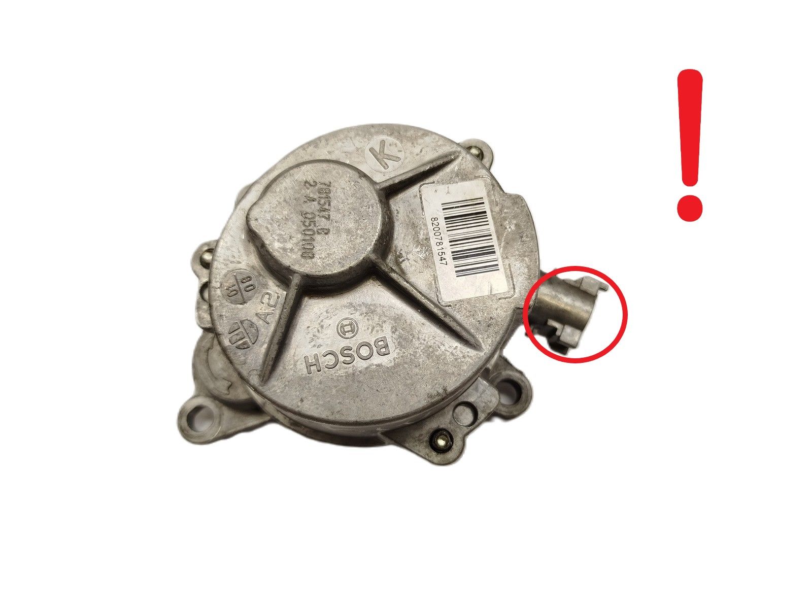 Unterdruckpumpe Bosch 8200781547 Renault Nissan 2.0 DCI 8200934654 5168 main product photo