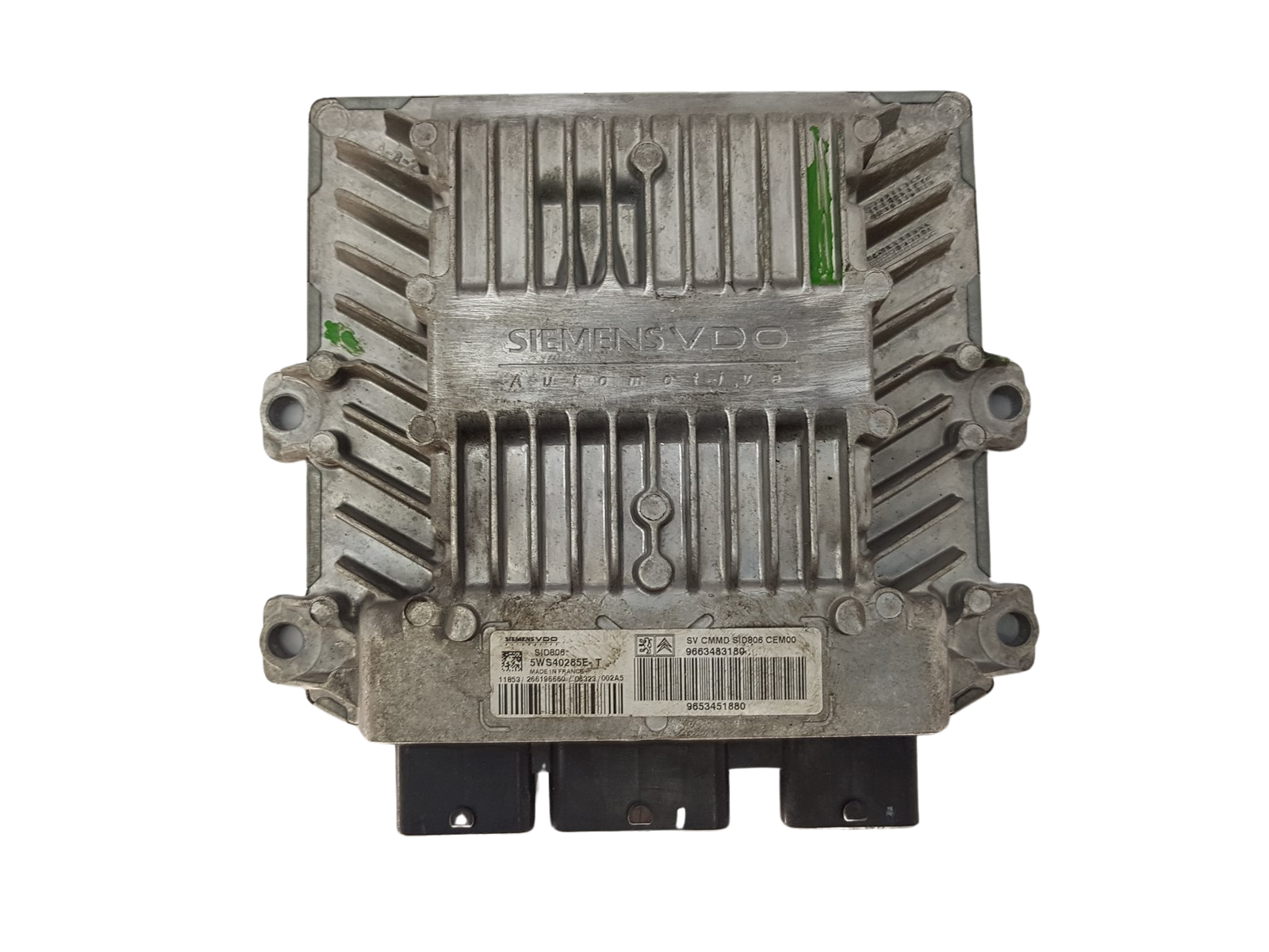 Steuergerät 9663483180 9653451880 5WS40285E-T SID806 PSA Siemens 3213 main product photo