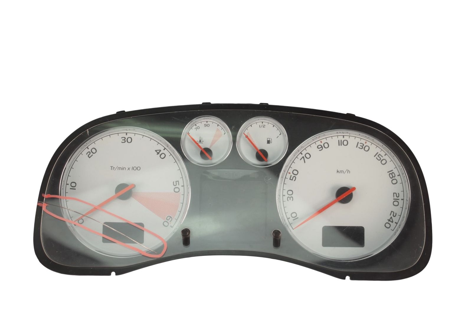 Tacho Kombiinstrument Peugeot 307 Lift P9655925880 main product photo