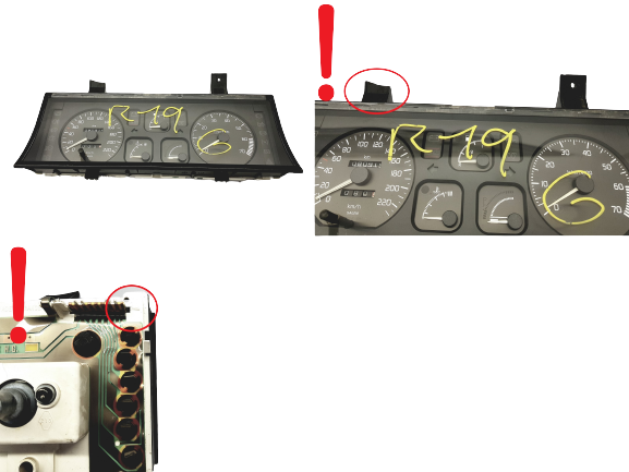 Tacho Kombiinstrument Renault 19 7700839928 H 21577733-7 50829 main product photo
