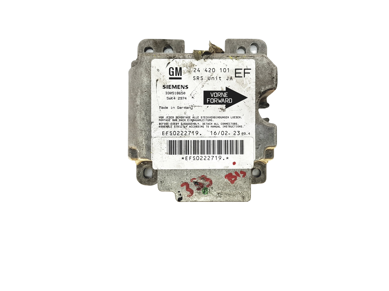 Steuergerät Moduł 24420101 5WK42974 Opel Siemens main product photo