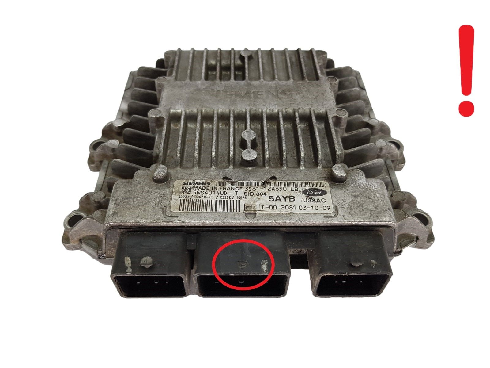 Steuergerät 3S61-12A650-LB 5WS40140D-T SID 804 Ford Siemens 18588 main product photo
