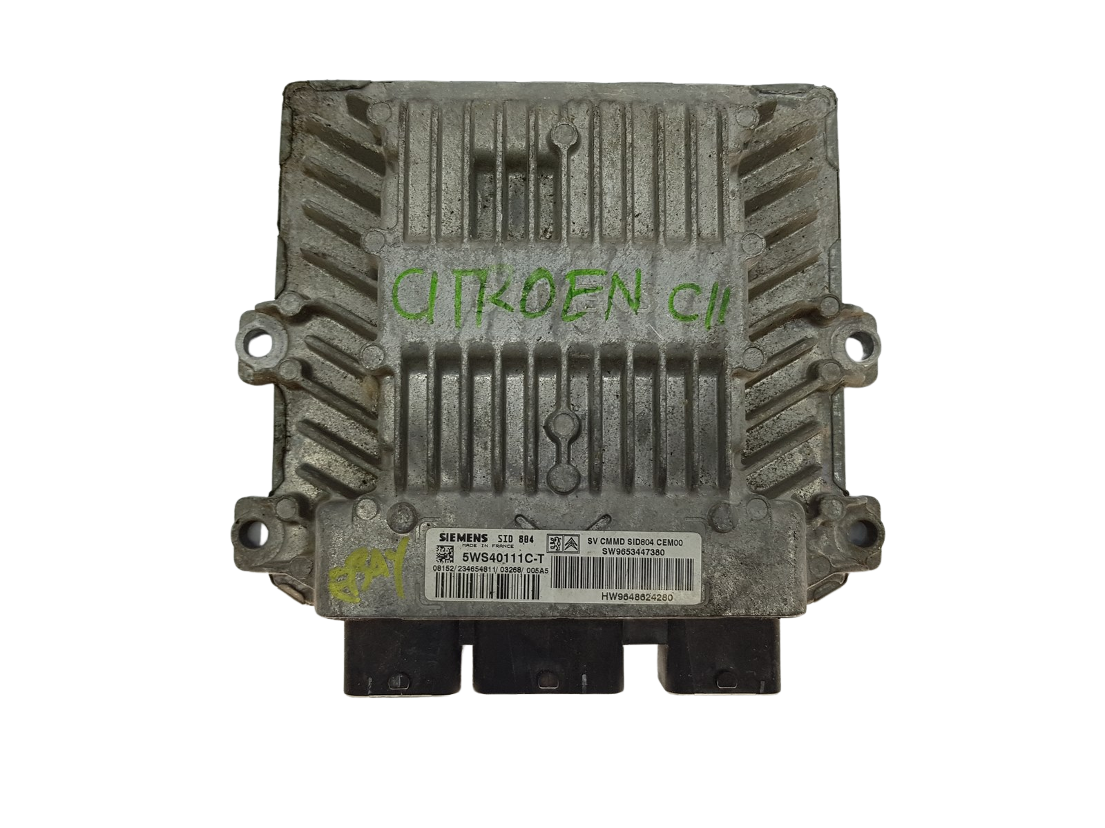 Steuergerät 9653447380 9648624280 5WS40111C-T SID804 PSA Siemens 16185 main product photo