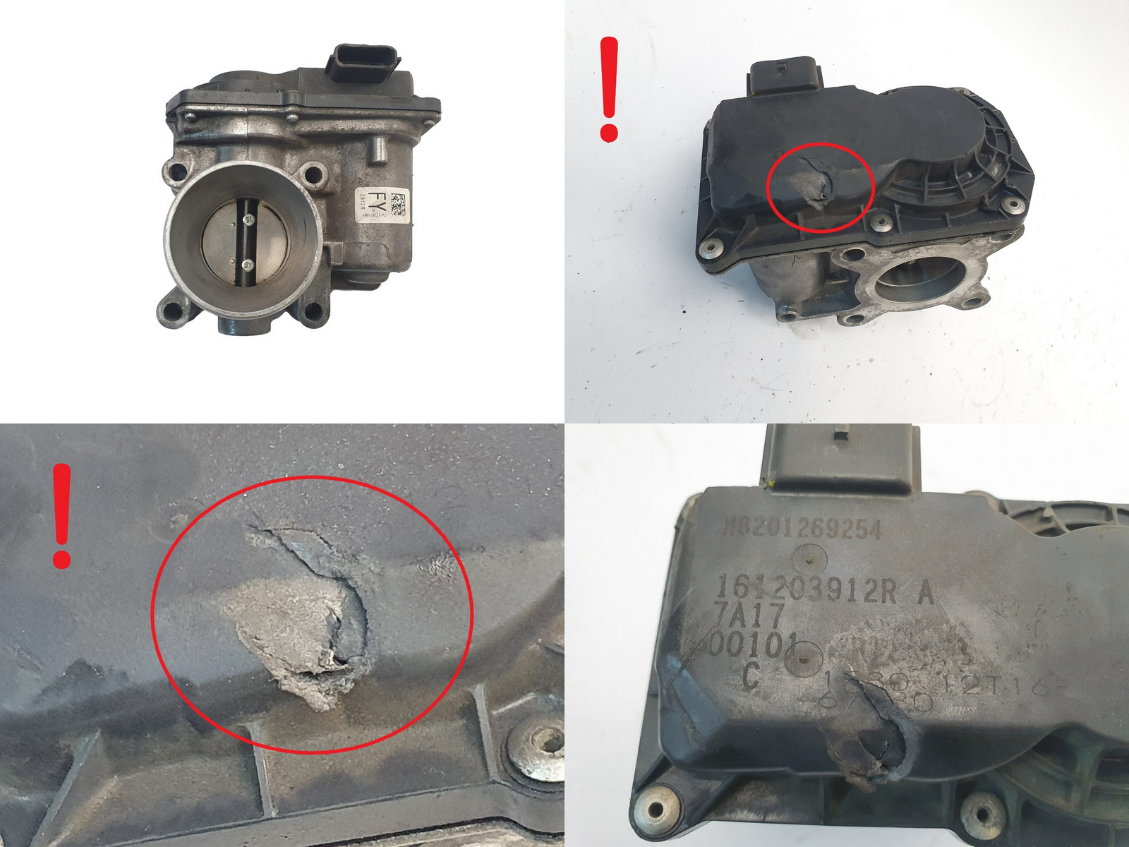 Drosselklappe Renault Smart 161203912R H8201269254 1.0 2085 main product photo