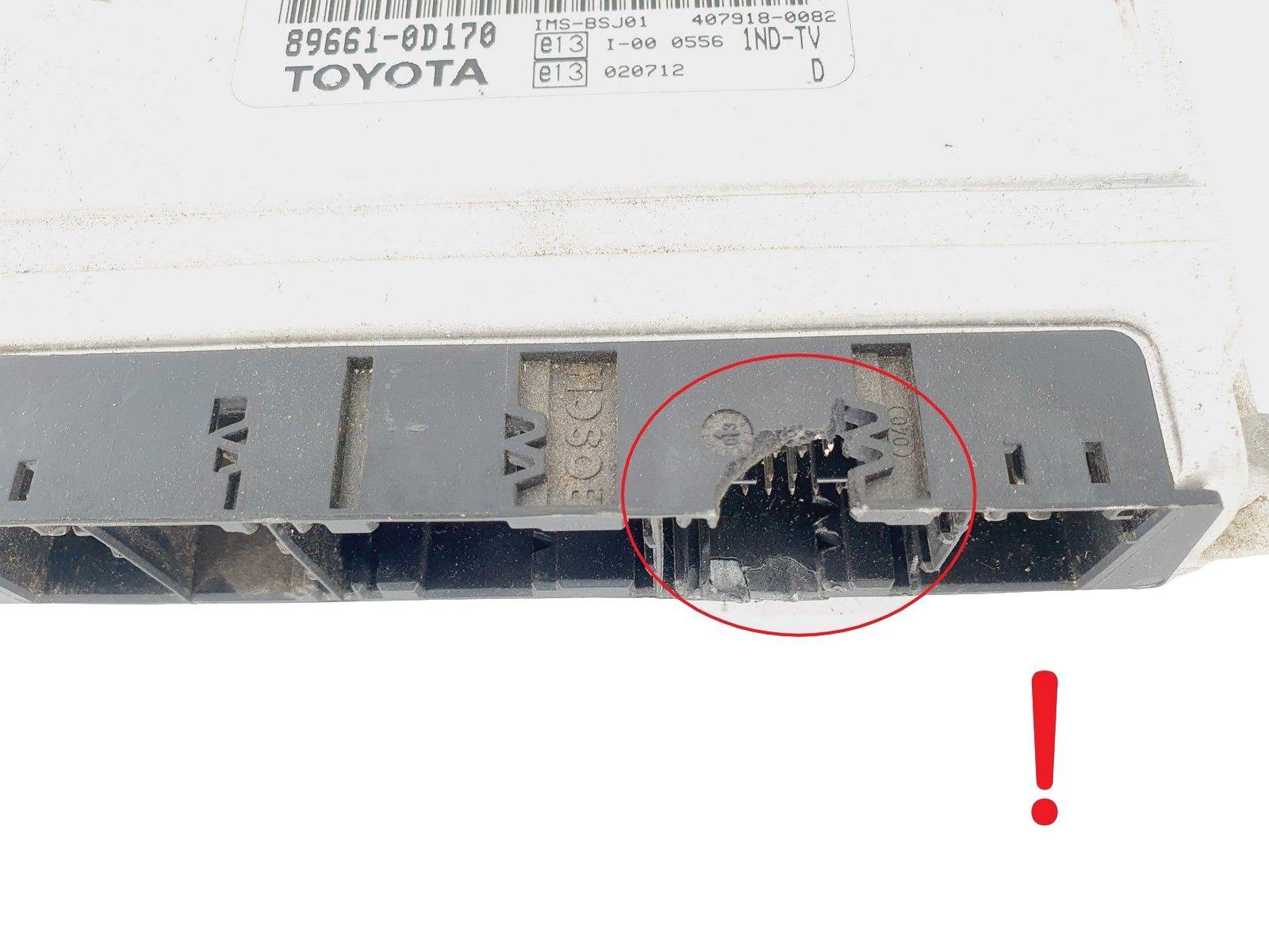 Steuergerät 0281011125 89661-0D170 407918-0082 Toyota Bosch main product photo
